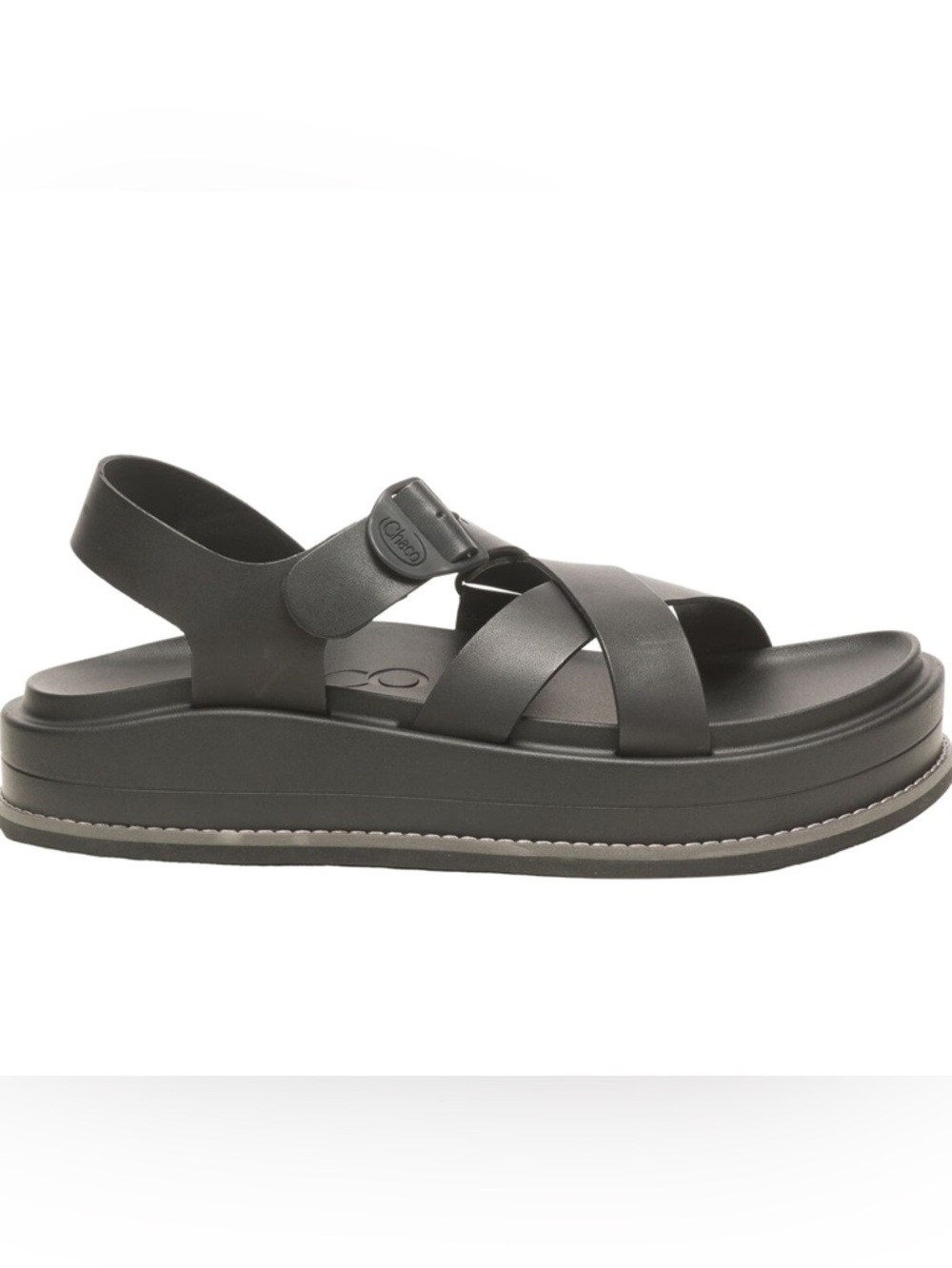 NWOT Chaco Townes Midform Women's Platform Sandal in Black Size 8 NEW